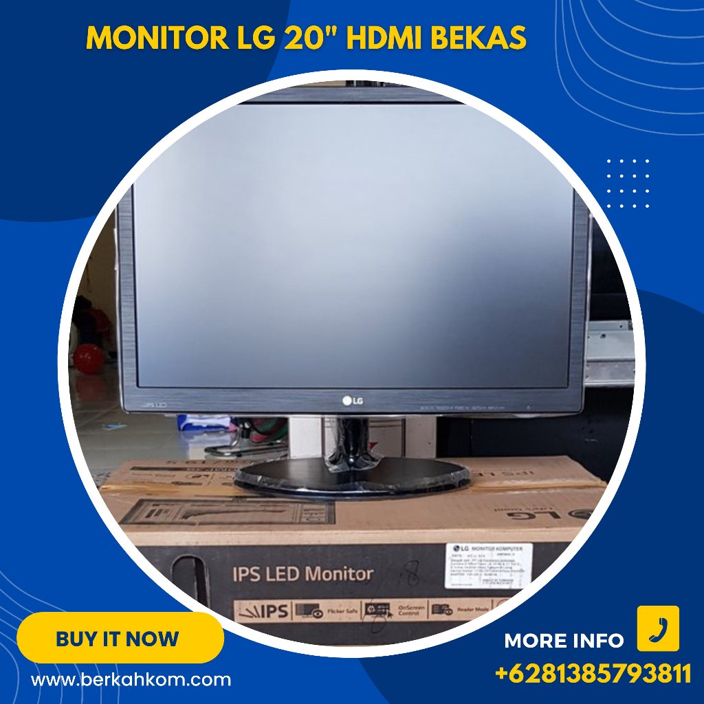 Jual Monitor LG 20M38 HDMI Bekas Normal Shopee Indonesia