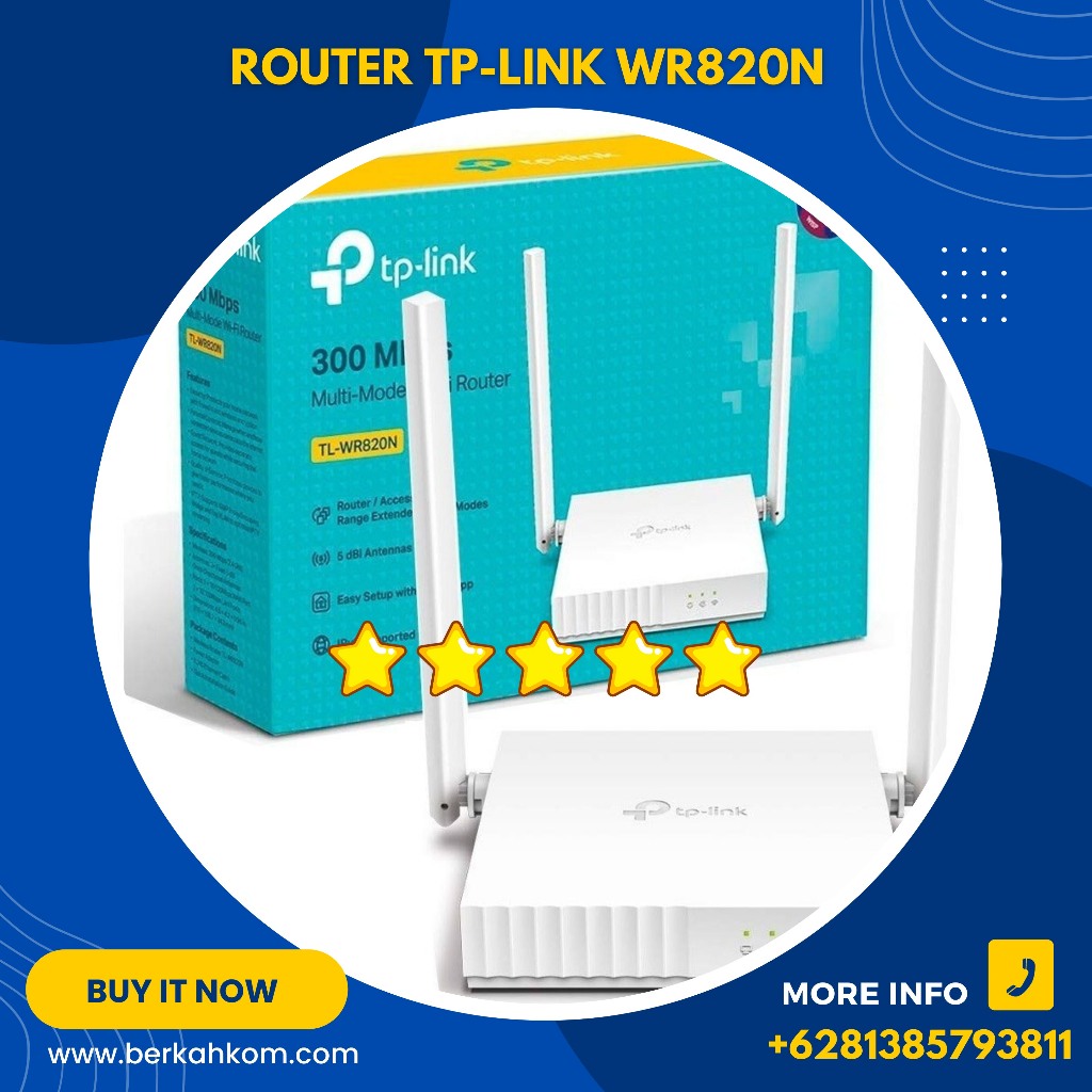 Jual Tp Link Tl Wr820n 300 Mbps Multi Mode Wi Fi Router Shopee Indonesia 5394