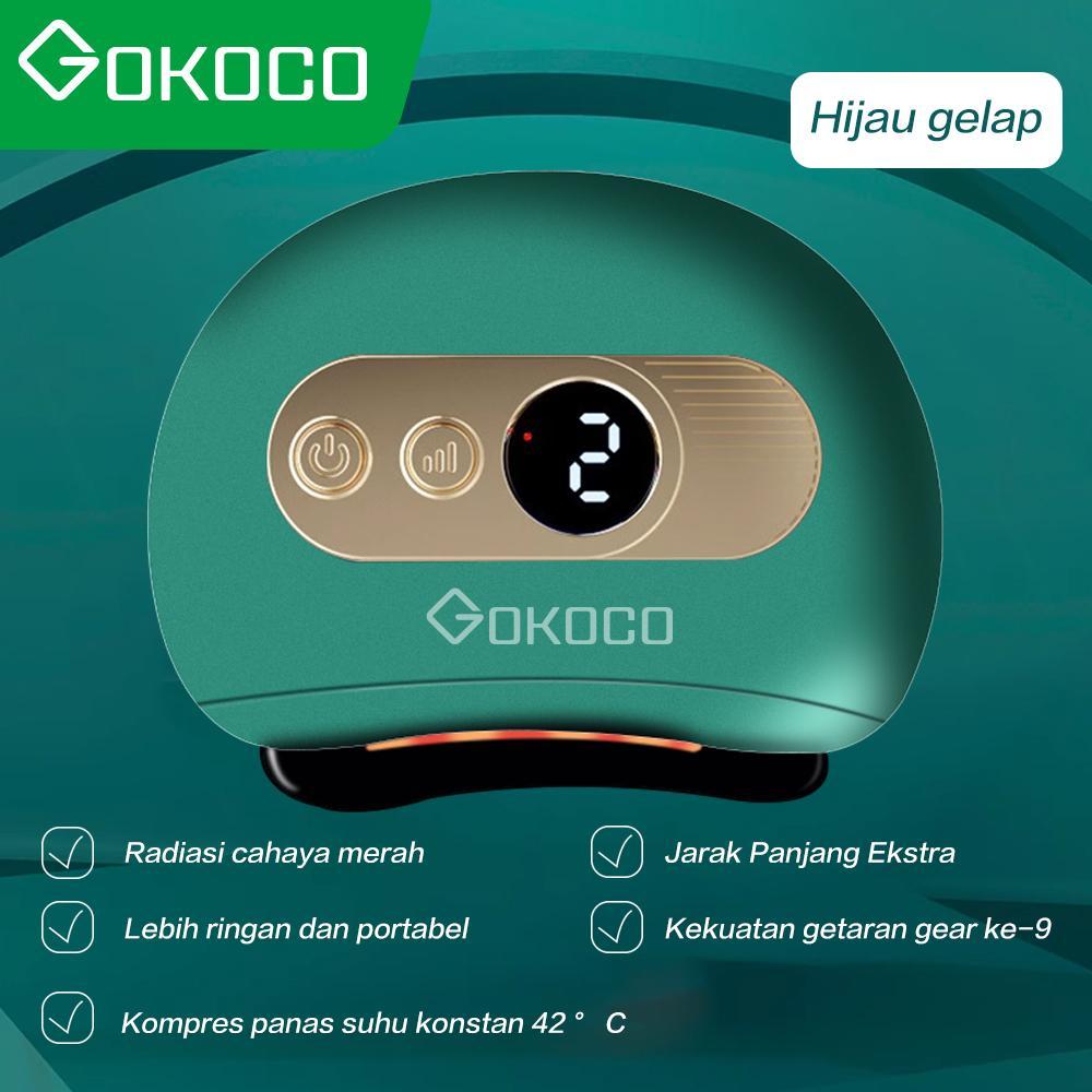 Jual GOKOCO.ID Gua Sha Alat Pijat Elektrik Face Massage Electric Massager Natural Bianstone 2