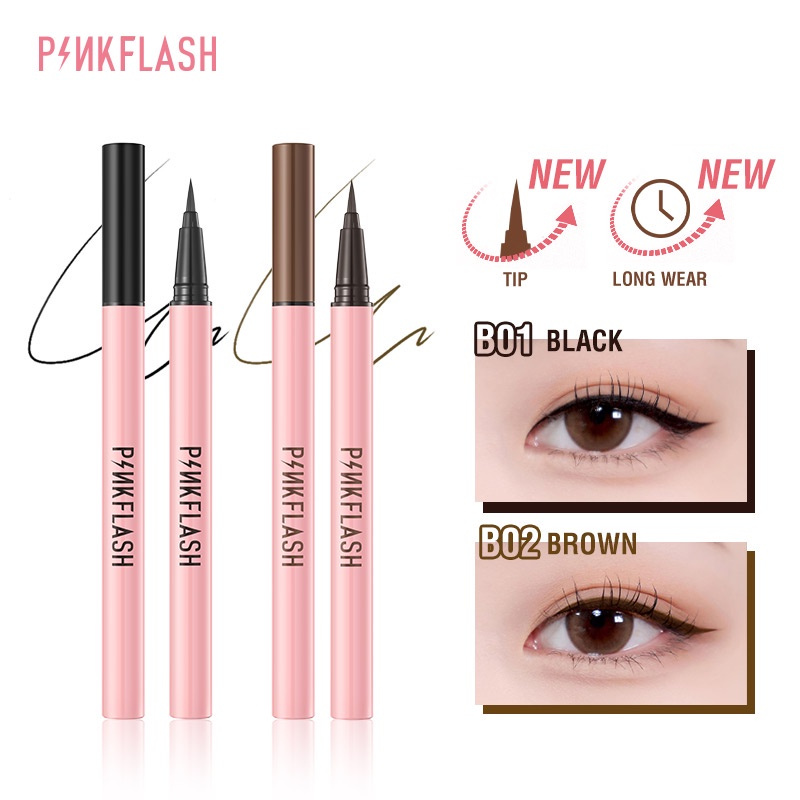 Jual Pinkflash Waterproof Easy Eyeliner Black And Brown Shopee Indonesia 