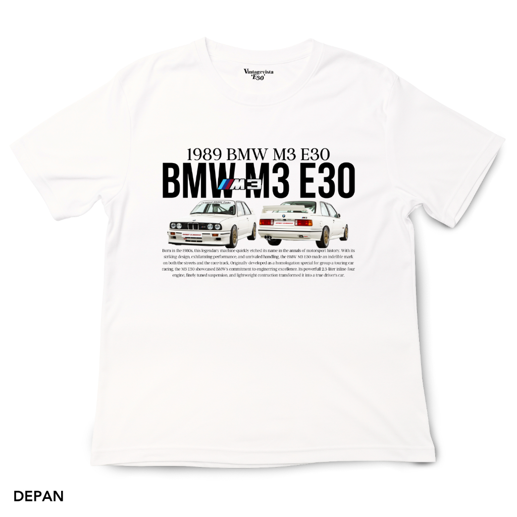 T-shirt Uomo BMW E30 M3 – Maglietta Classica Fan, Cotone, Taglie Normali - Foto 5