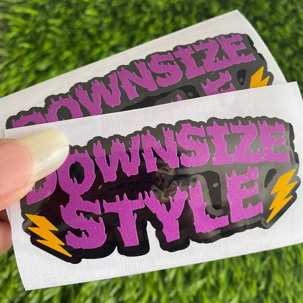 Jual stiker DOWNSIZE STYLE sticker cutting downsize ogah jinjit style ...