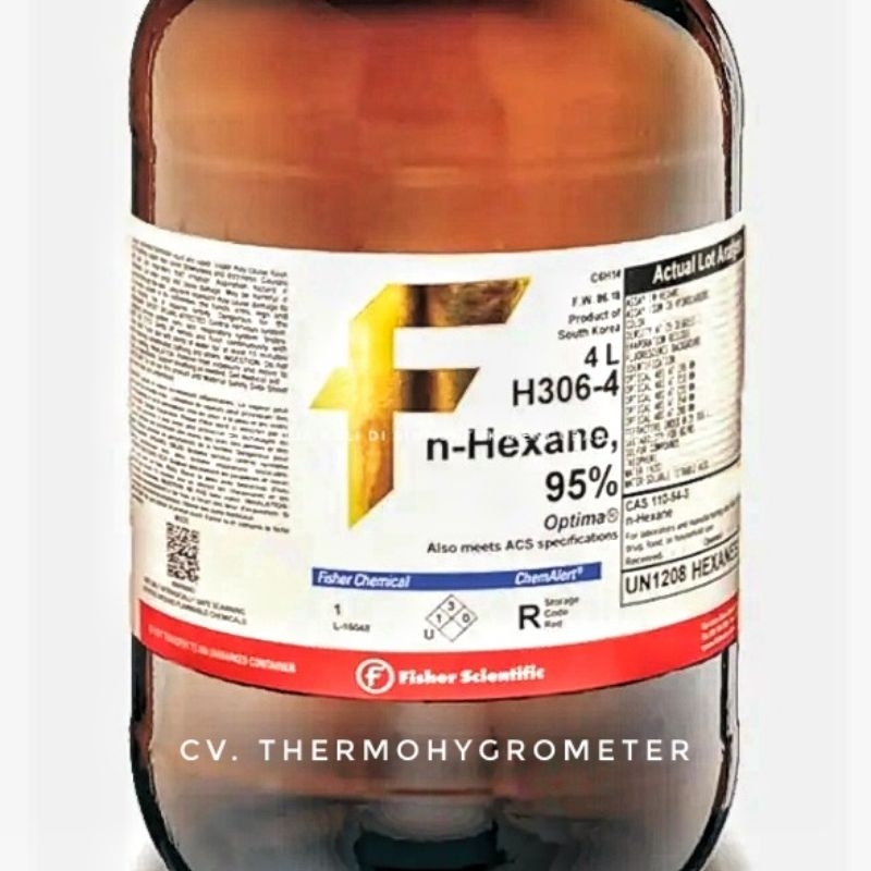 Jual NHEXANE HPLC GRADE 4 Liter FISHER CHEMICAL Shopee Indonesia