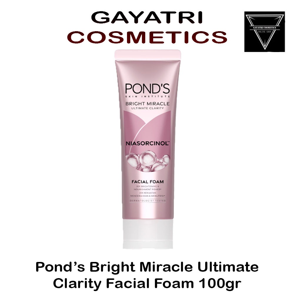 Jual Ponds Bright Miracle Ultimate Clarity Facial Foam 100ml | Shopee ...