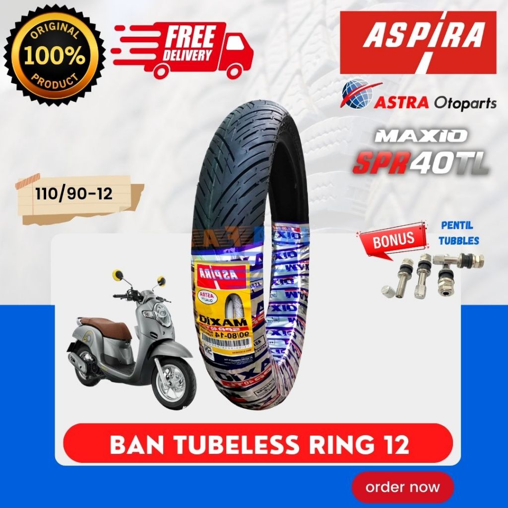 Jual Ready Cod Maxxis Victra Ring Ban Maxxis Vespa Scoopy Ban Scoopy Freego Ban