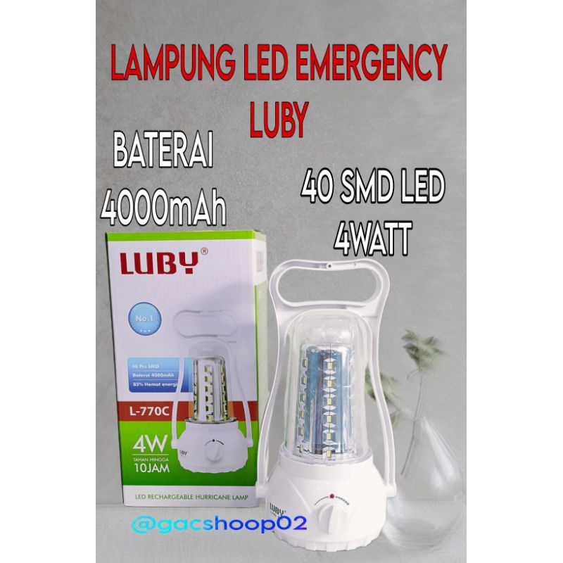 Jual Lampu Led Emergency Luby L C Lampu Darurat Luby Watt Tahan Jam Shopee Indonesia