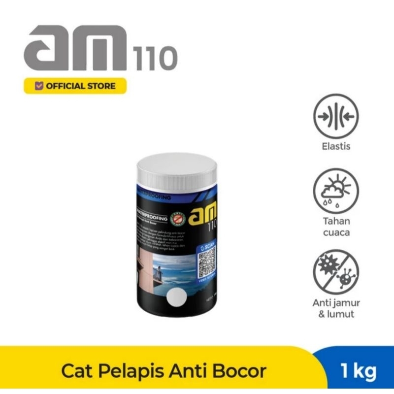 Jual Am 110 Cat Waterproofing Pelapis Anti Bocor 1kg Shopee Indonesia 5885