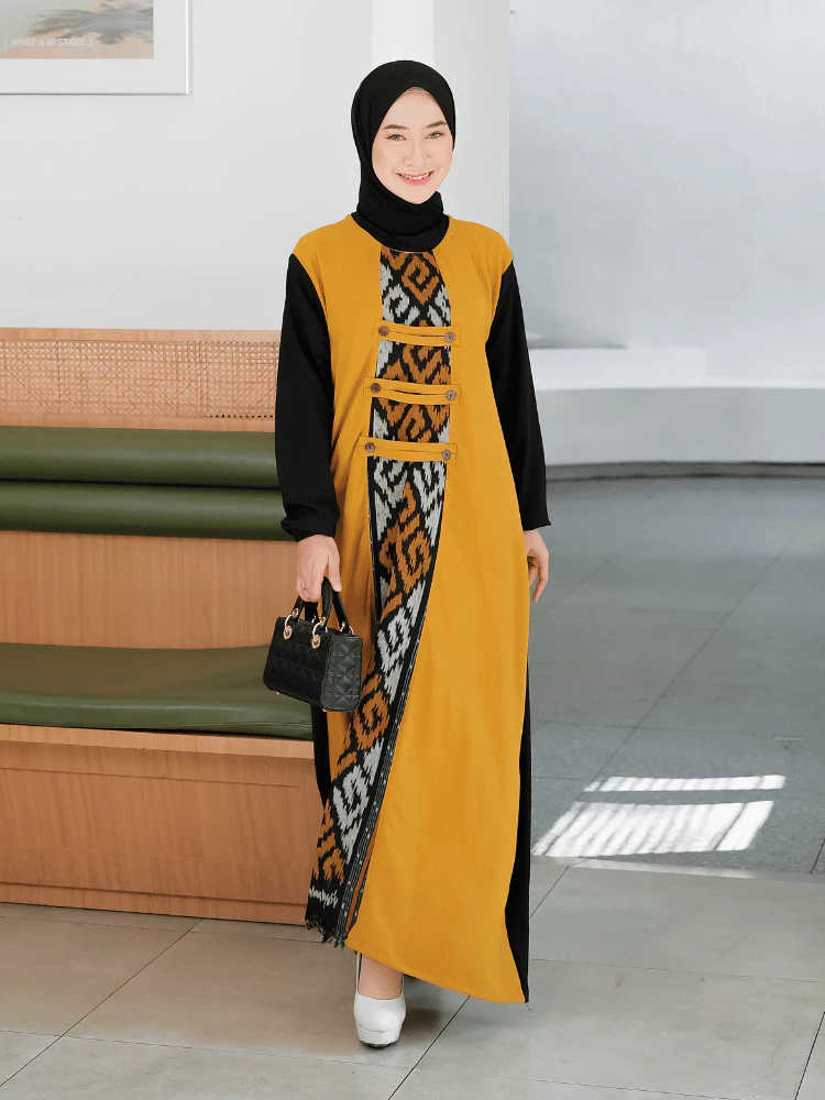 Detail Bahan Gamis Amara Elegance