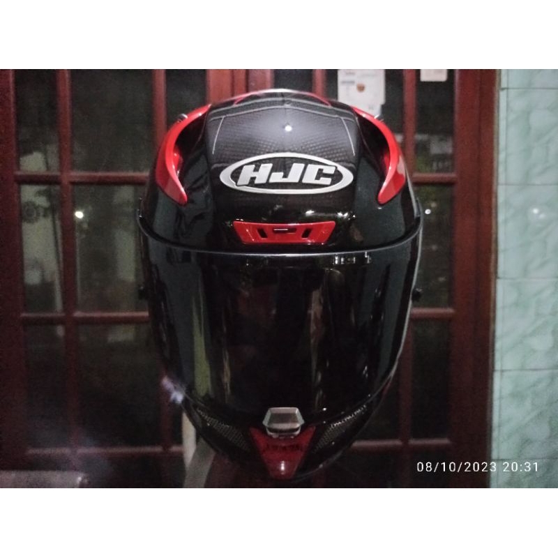 Jual Helm Fullface Carbon Fiber HJC RPHA 11 CARBON BLEER RED IN BLACK