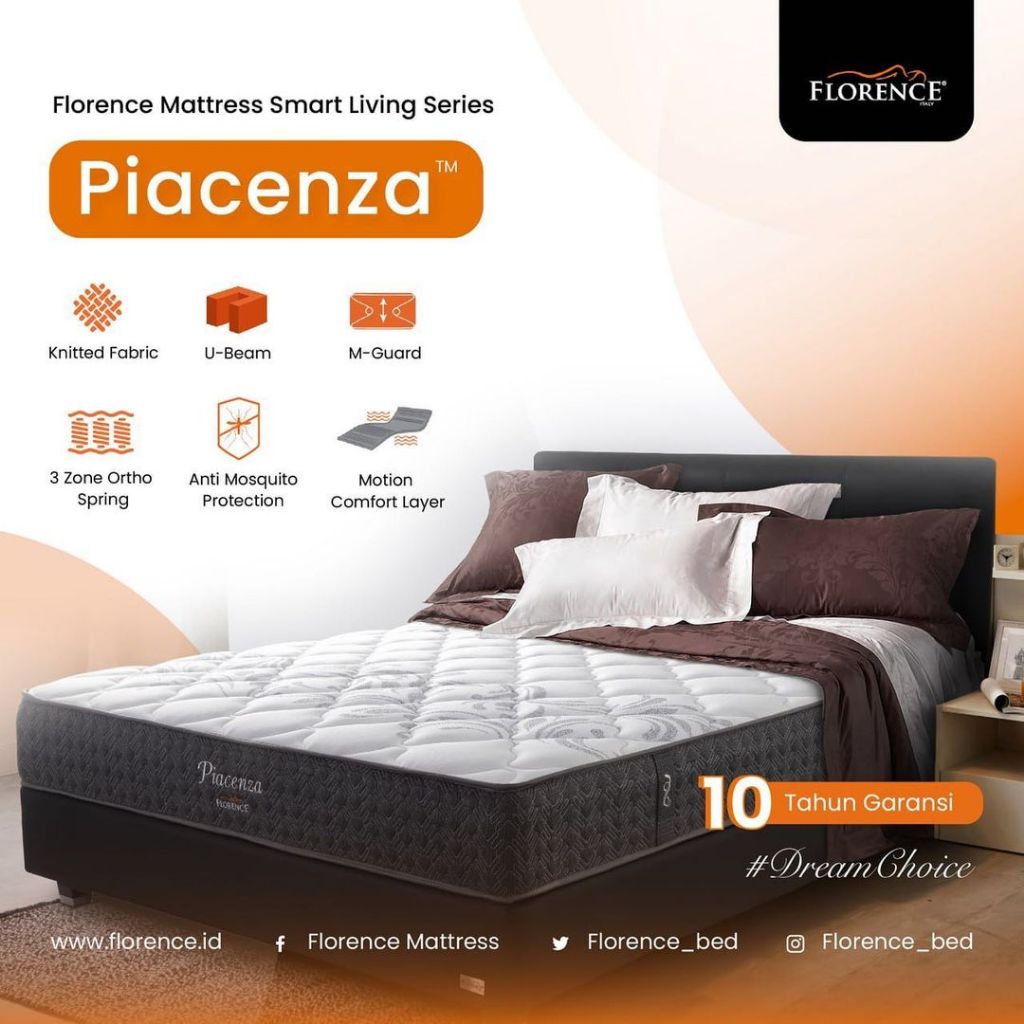 Jual Florence Springbed Set Piacenza anti nyamuk | Shopee Indonesia