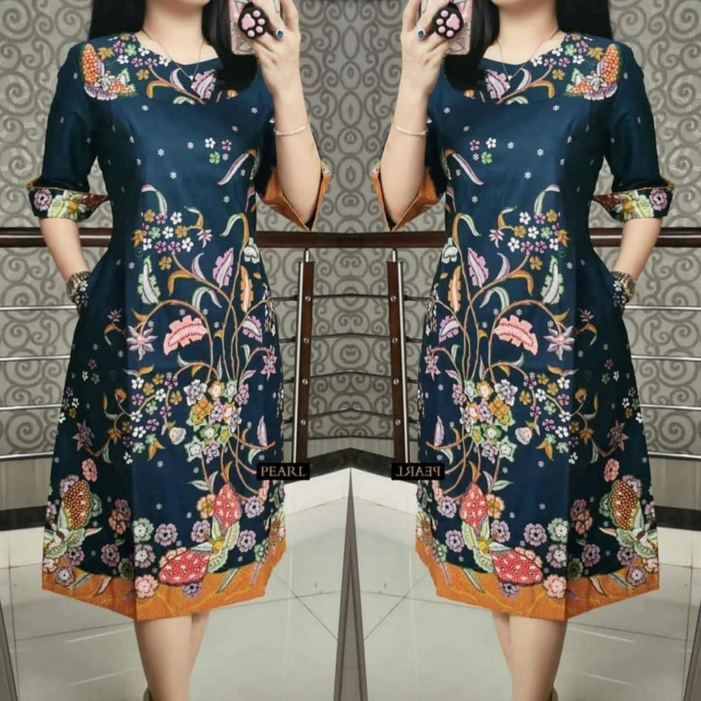 Fashion dress batik modern best sale