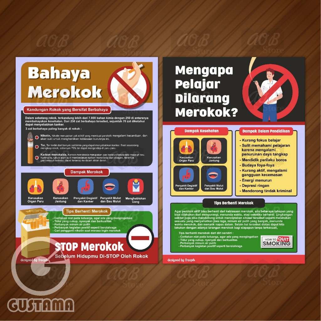 Jual Poster Bahaya Merokok, Laminasi Glossy A3+ | Shopee Indonesia