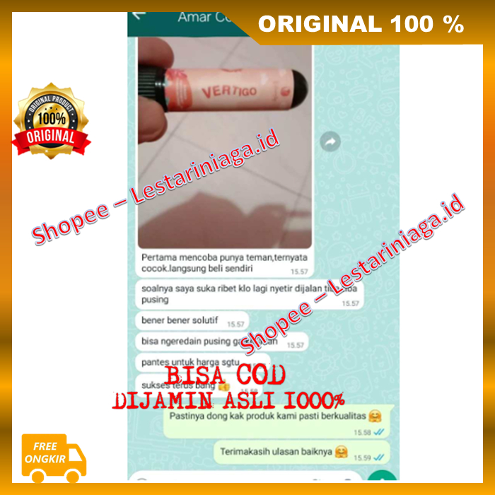 Jual Vertilo Inhaler Pereda Vertigo Mengurangi Sakit Dan Pusing Saat ...