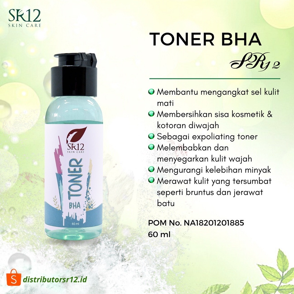 Jual Toner BHA SR12 Expoliating Toner Perawatan Wajah Kulit Berminyak ...