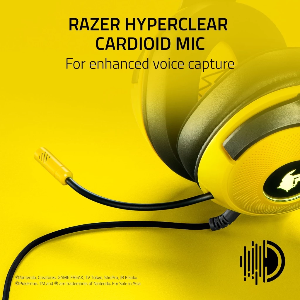 Razer Kraken V3 X Pokemon Edition Wired USB Gaming Headset