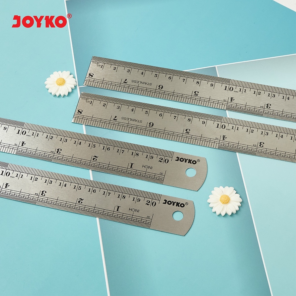 Jual Joyko Stainless Steel Ruler Penggaris Besi | Shopee Indonesia