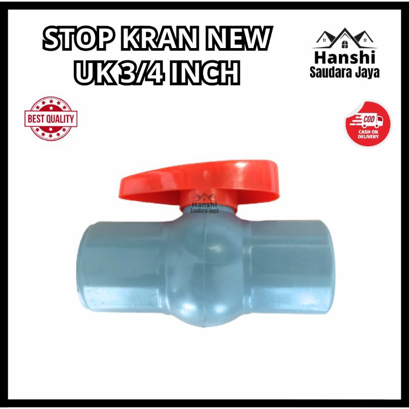 Jual Stop Kran New Hpp 3 4 Inch Ball Valve 3 4 Inch Pvc Shopee