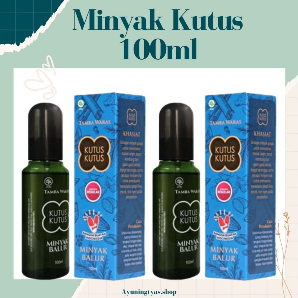 Jual Minyak Kutus Kutus Asli Bali 100ml Minyak Pijat Balur Tamba Waras