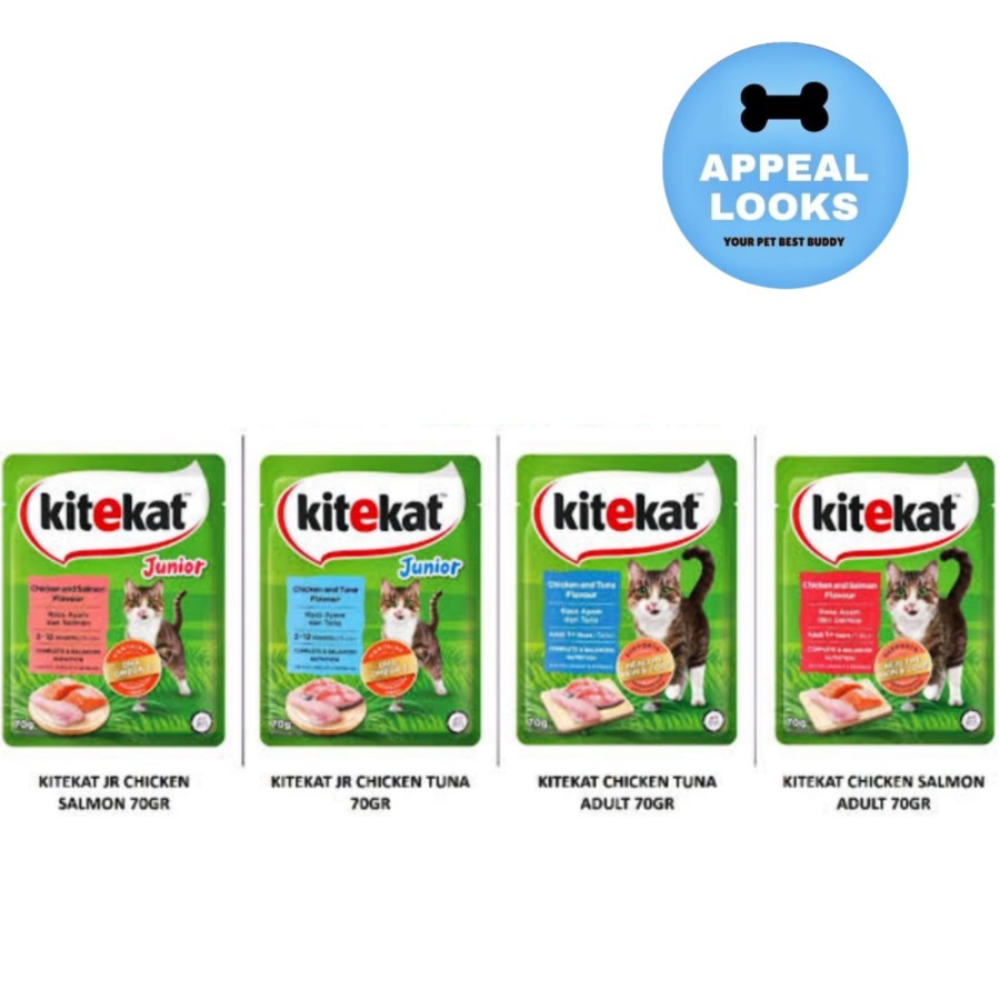 Jual KITEKAT POUCH Isi 24 Sachet Makanan Pakan Kucing Basah Cat Food