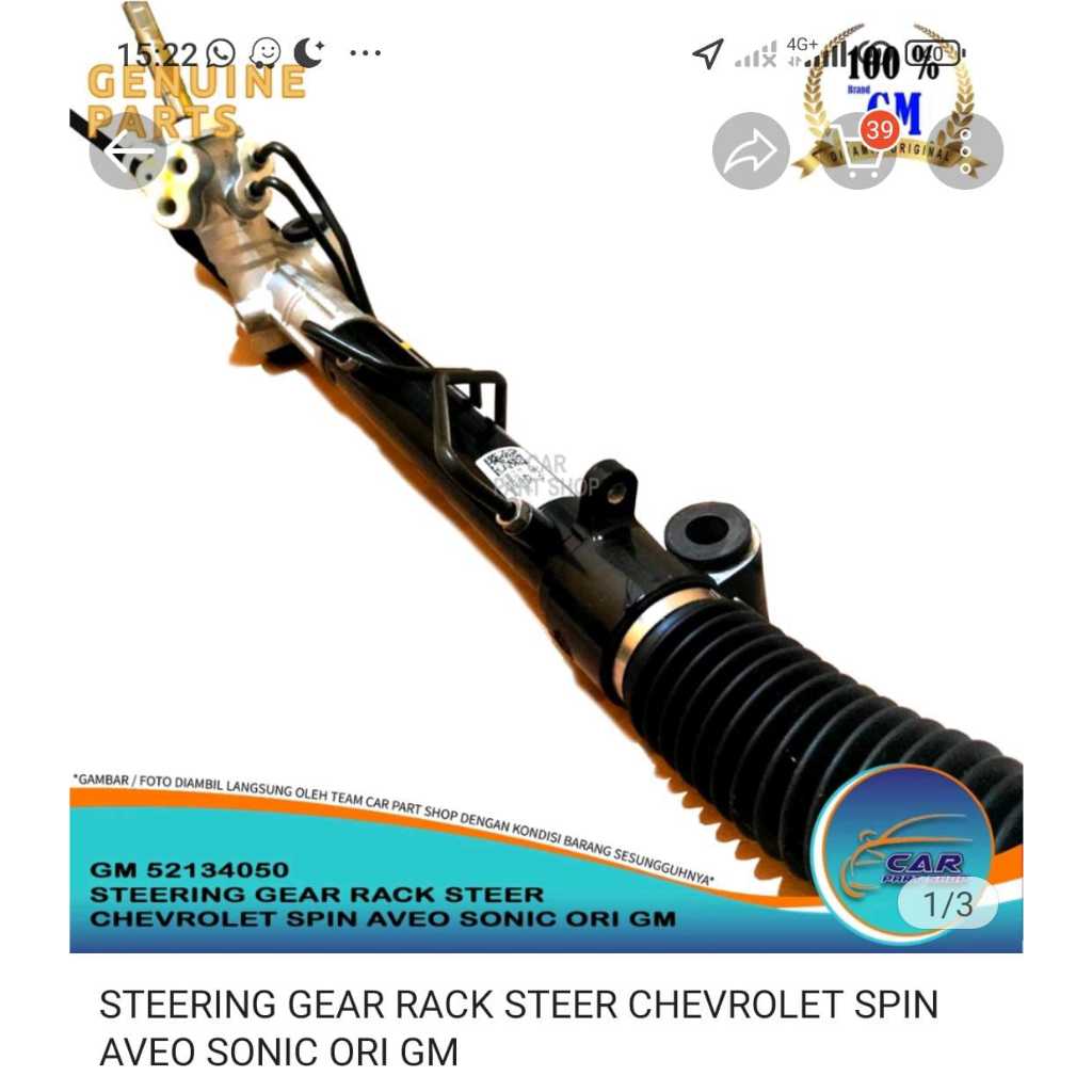 Jual Rack Power Steer Stir Steering Chevrolet Spin Original GM | Shopee ...