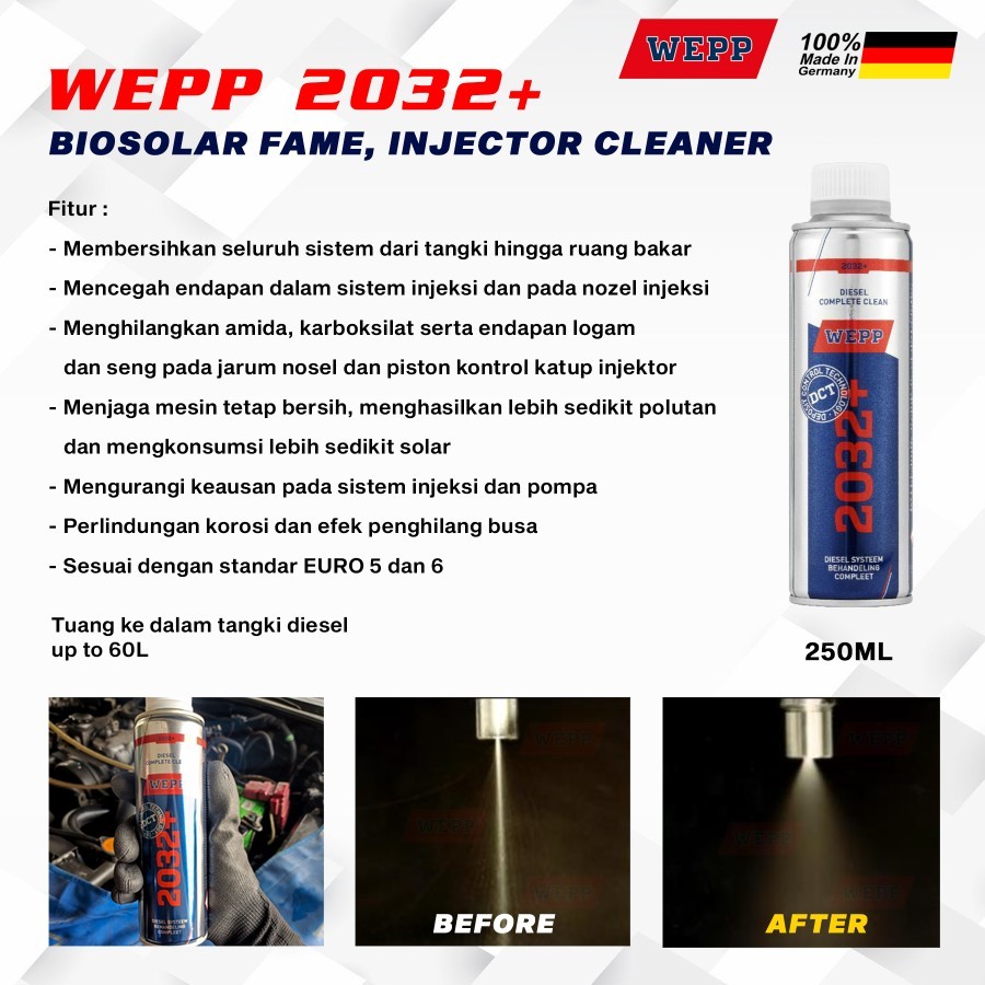 Jual WEPP 2032+ Biosolar Fame, Injector Cleaner ( Diesel ) | Shopee ...