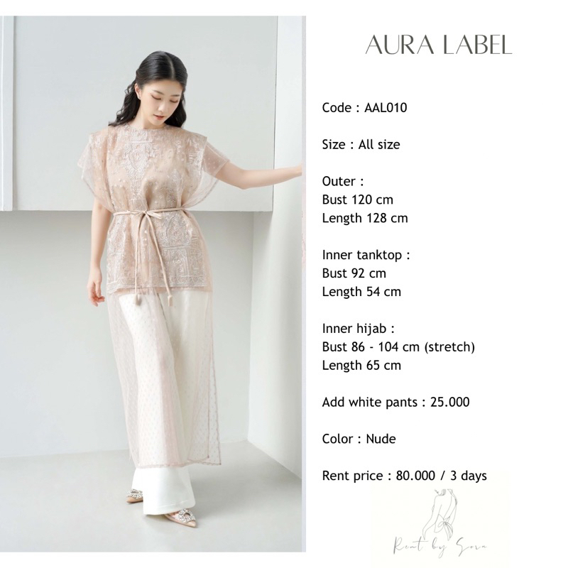 Jual SEWA / RENTAL BAJU KONDANGAN AURA LABEL AAL010 | Shopee Indonesia