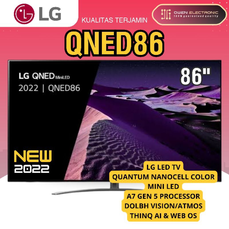 Jual LG 4k LED TV 86QNED86/86QNED86SQA 86 inch MINI LED NANOCELL ...
