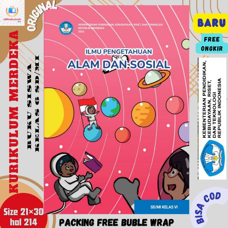 Jual Buku Siswa Ilmu Pengetahuan Alam dan Sosial IPAS Kelas 6 SD ...