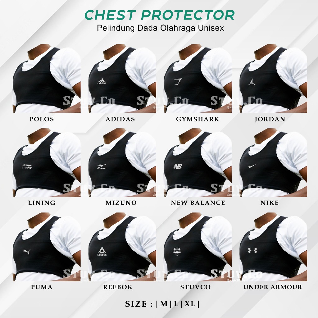 Jual Football Vest Chest Protector Pelindung Dada Sepakbola Sports