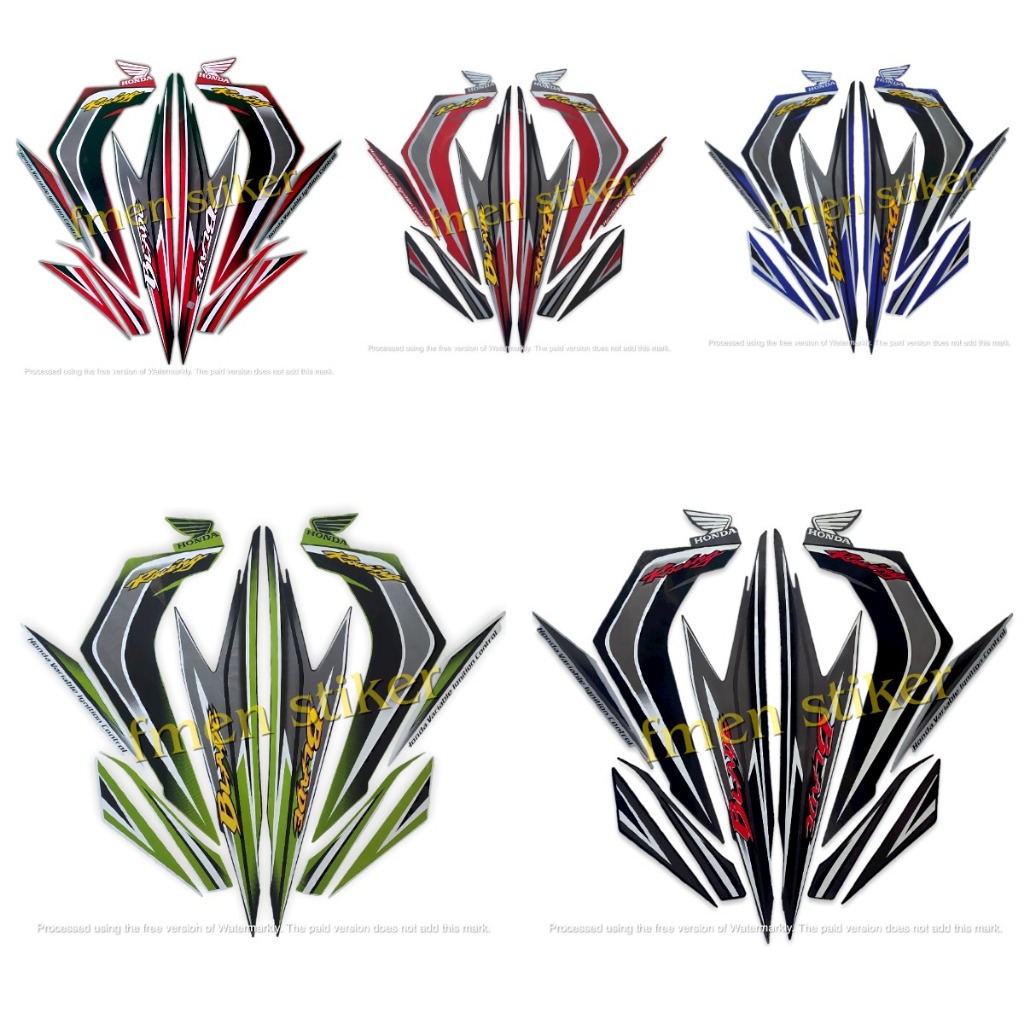Jual STIKER STRIPING LIS BODY MOTOR HONDA BLADE RACING 2012 STANDAR ...