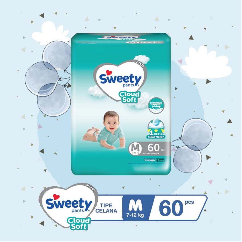 Jual Sweety Silver Pants M60 Sweety Popok Celana Silver M 60 Shopee