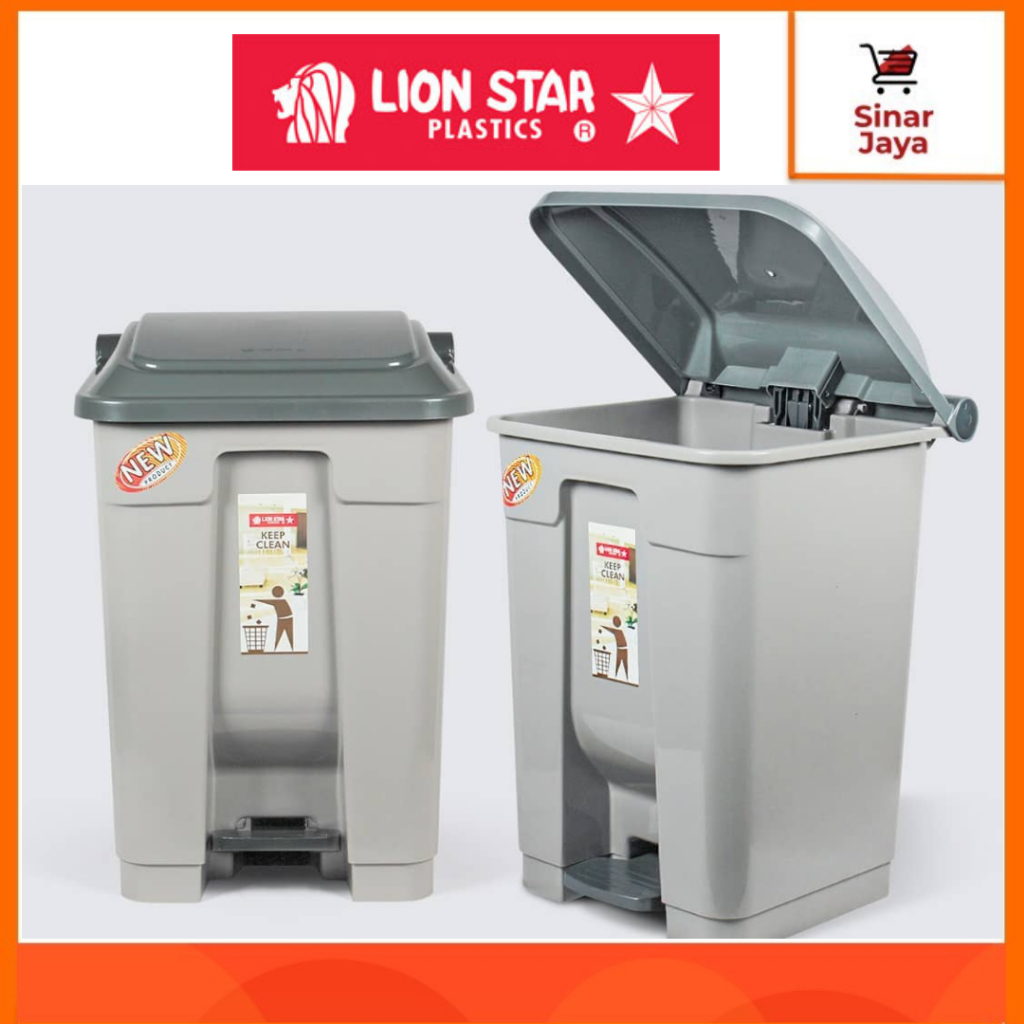 Jual Lion Star Gomi Dustbin Tempat Sampah Injak Injek 30 Liter 50 Liter Kuat And Tebal 6603