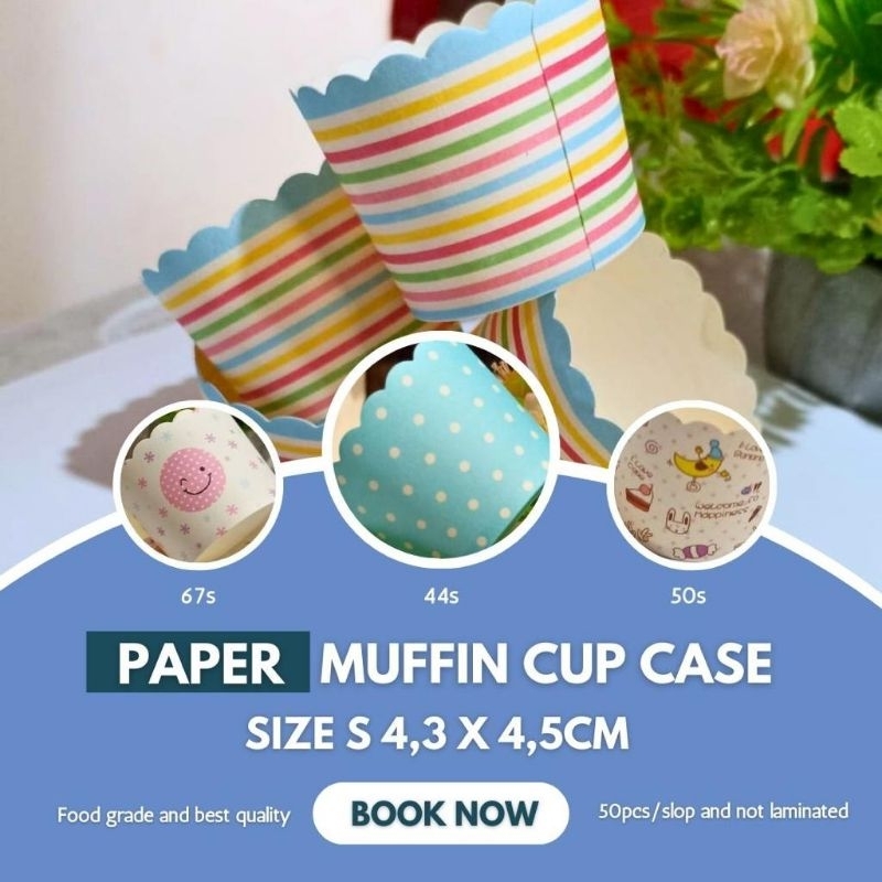 Jual Paper Cup Muffin Cupcake Ukuran SMALL / Alas Kertas Kue Muffin Isi ...