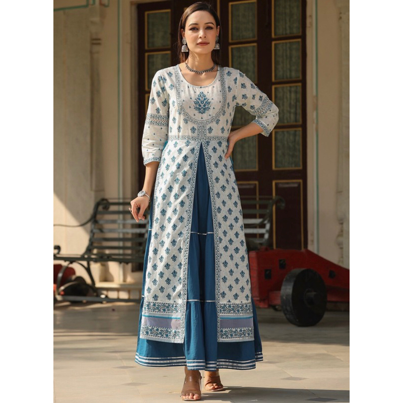 Pre Order: Ayesha Black Anarkali Set main image 1