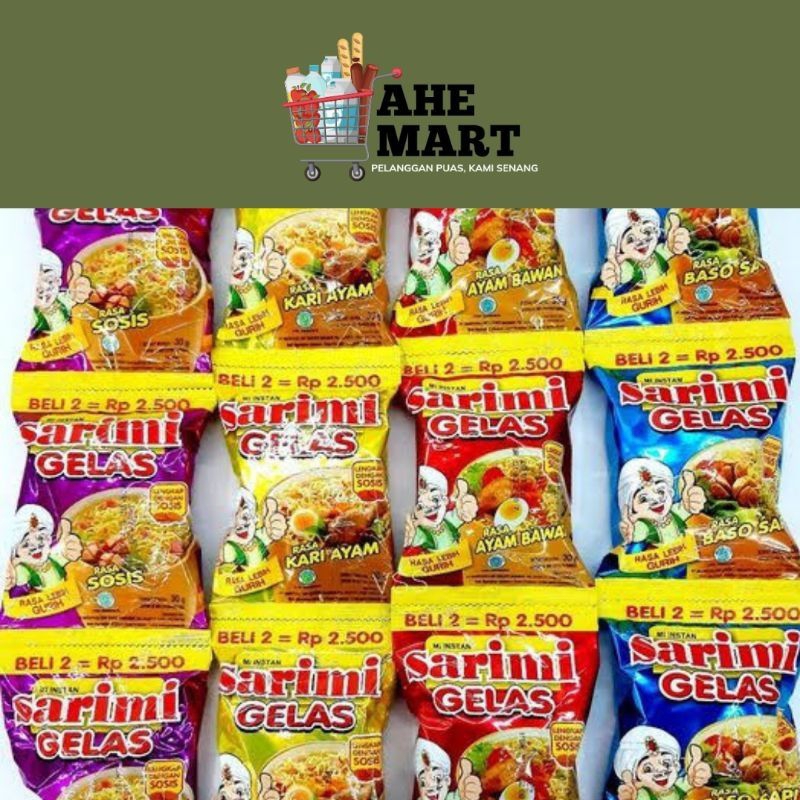 Jual Sarimi Gelas Isi 10 Pcs Shopee Indonesia