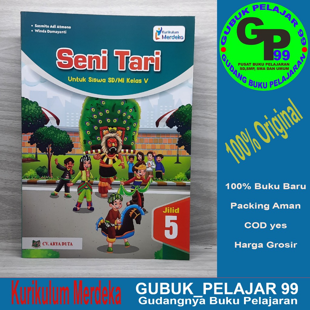 Jual Buku Siswa Seni TARI Kelas 5 SD/MI Kurikulum Merdeka CV. ARYA DUTA ...