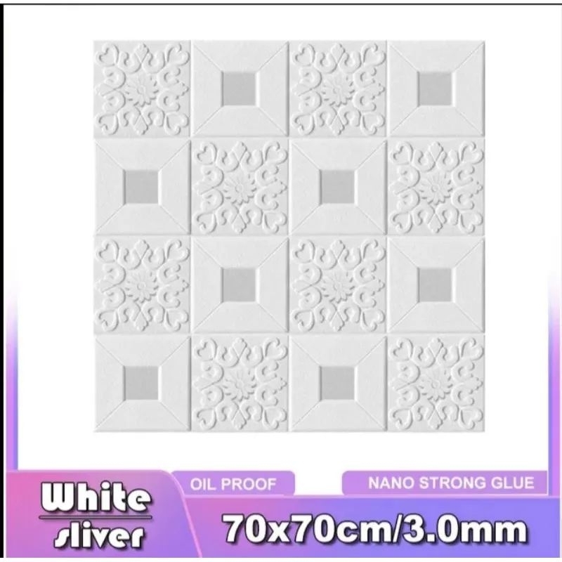 Jual WALLPAPER 3D FOAM MOTIF BATIK WALLSTICKER 70X70CM WALL STIKER ...