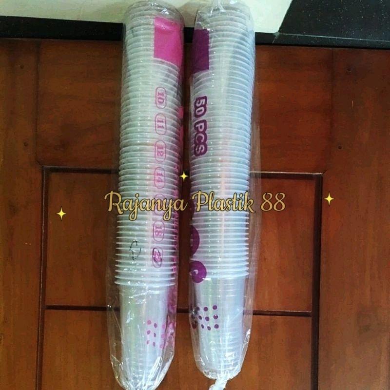 Jual Gelas 22 Oz Datar Oval 1roll Isi 50pcs Cup Plastik Shopee Indonesia 1114