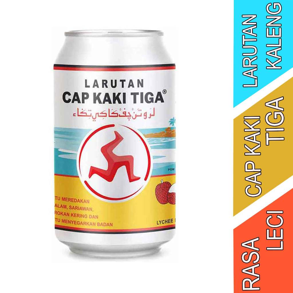 Jual Minuman Rasa Leci - Larutan Cap Kaki Tiga - Minuman Kemasan Kaleng ...
