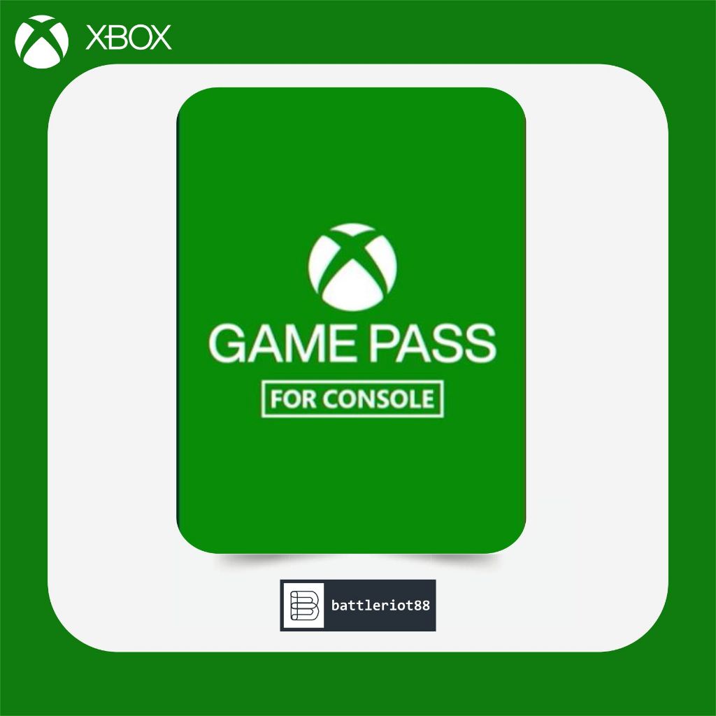 Jual Game Pass Console Subscription - 1 Bulan / Months (Xbox One & Xbox ...