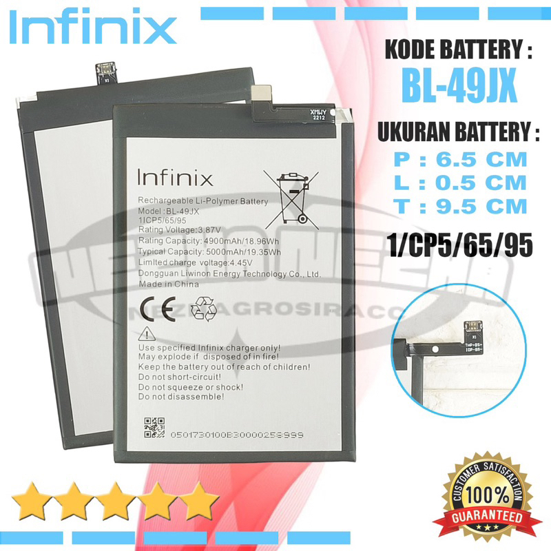 Jual Battery Original Infinix Bl49jx Bl 49jx For Tipe Hp Infinix Note 10 Pro X695 X695c