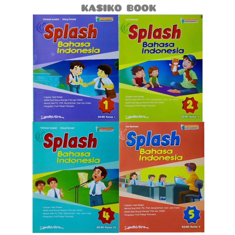 Jual Kurikulum Merdeka Splash Bahasa Indonesia SD Kelas 1 2 4 5 ...