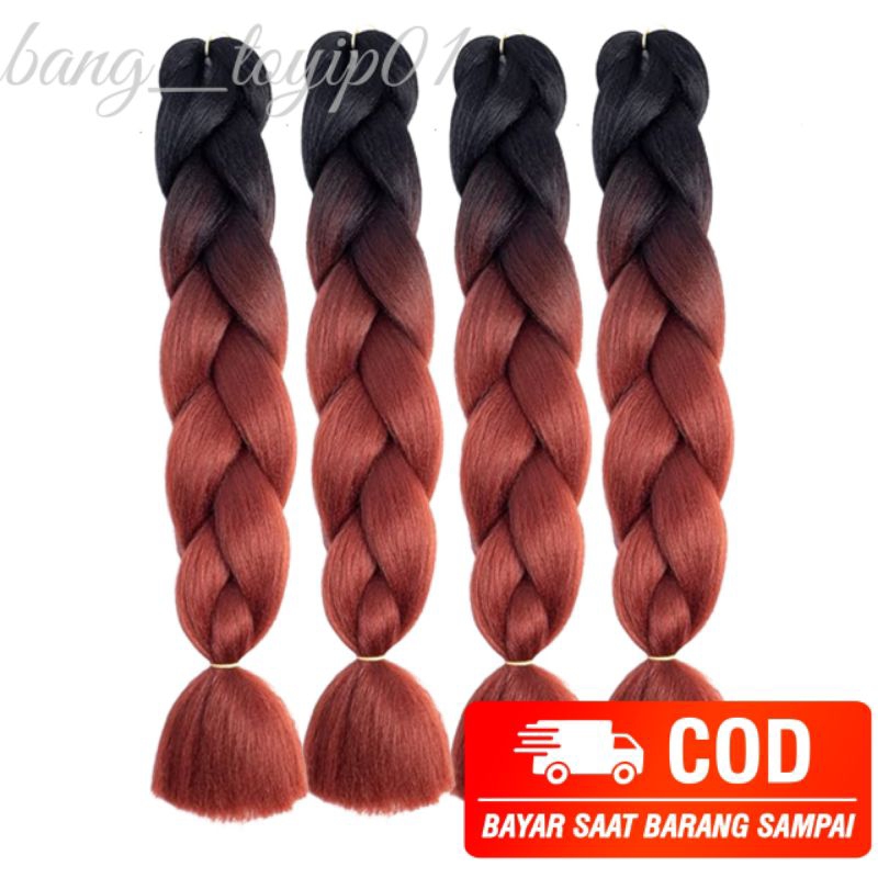 Jual Rambut extension box braids kualitas halus harga per ikat | Shopee ...
