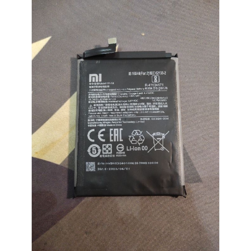 Jual Baterai Redmi Note 9 Pro Copotoan Original. | Shopee Indonesia