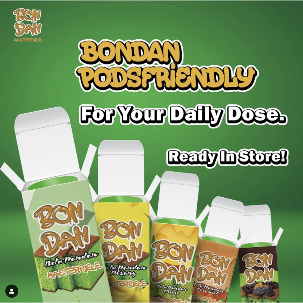 Jual Bondan Bolu Pandan Pods Friendly 12MG 30ML | Shopee Indonesia