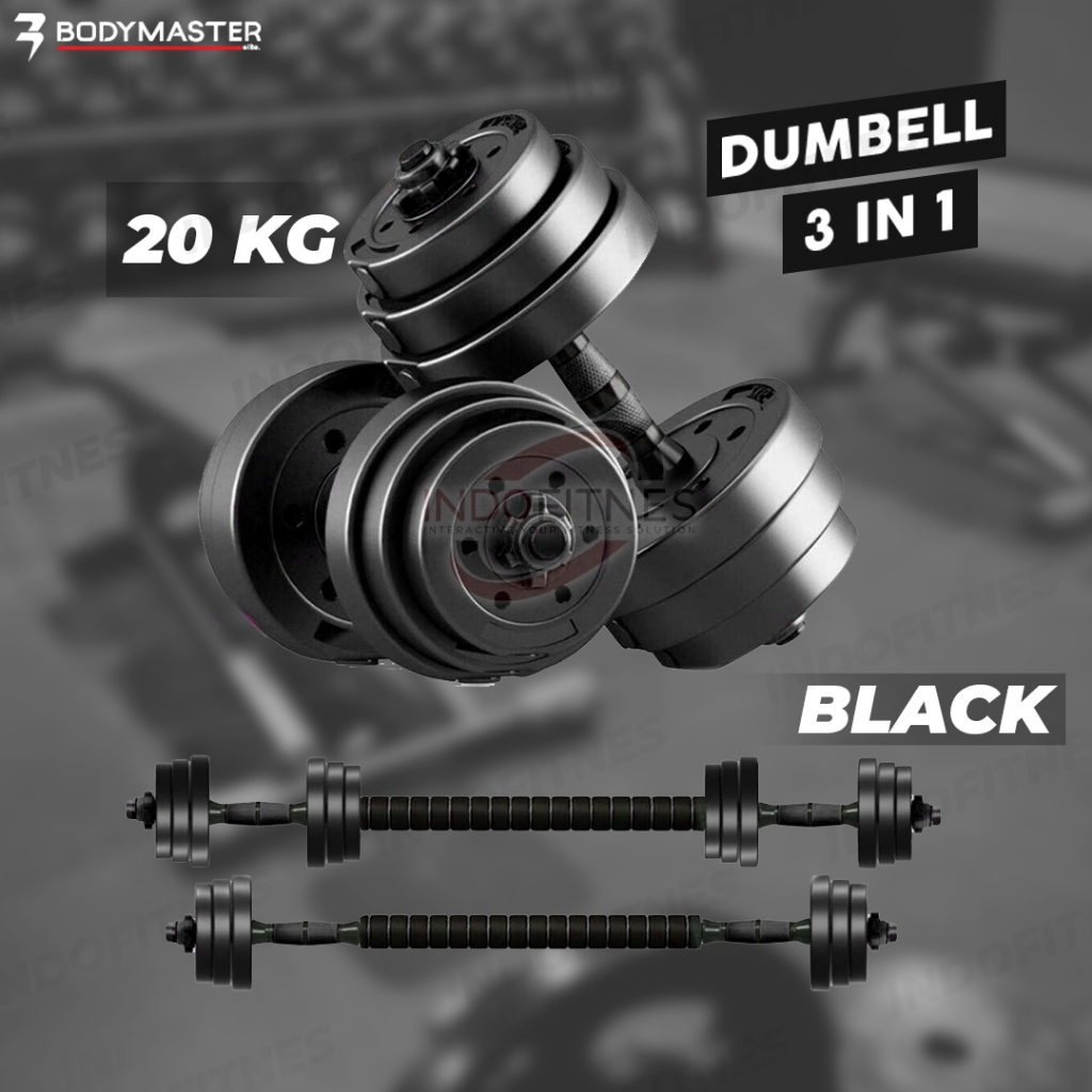 Jual Bodymaster Kg Bm A Adjustable Dumbell In Barbell Abs Pvc Dumbel Shopee Indonesia