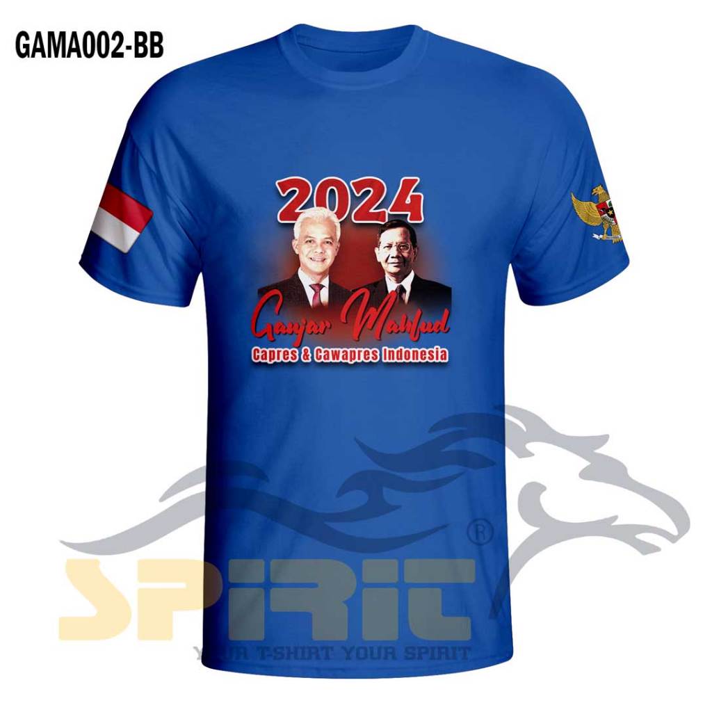 Jual Baju Ganjar Mahfud Capres Cawapres 2024 Indonesia Kaos Ganjar