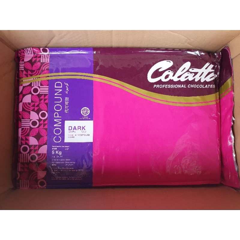 Jual Cokelat Batang Chocolate Conpound Colatta Dark kemasan 5kg Same ...