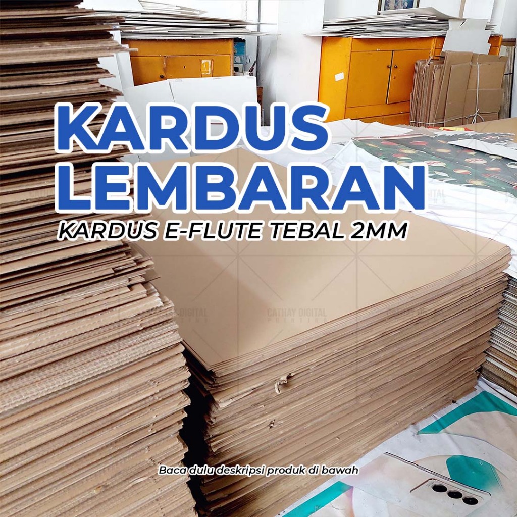 Jual KARDUS LEMBARAN E-Flute EFlute POLOS BARU A0 A1 A2 A3 | Shopee ...