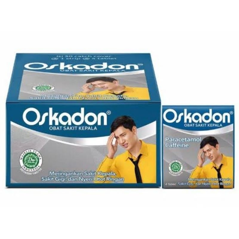 Jual Oskadon Obat Sakit Kepala 1 Strip 4 Tablet Shopee Indonesia